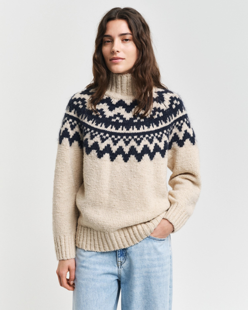 Bilde av GANT FAIR ISLE STAND COLLAR