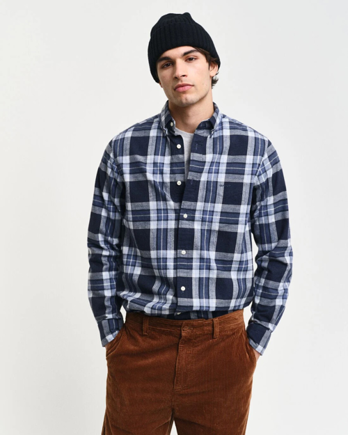 Bilde av GANT REG TARTAN MELANGE CHECK SHIRT