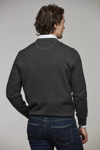 Bilde av HANSEN & JACOB 2TONE HERRINGBONE KNIT CREW NECK