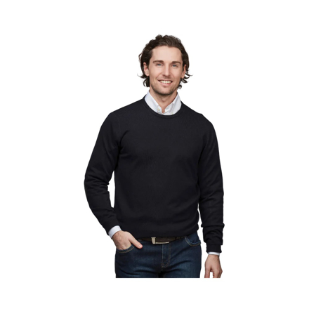 Bilde av HANSEN & JACOB CREW NECK SWEATER ELBOW PATCH