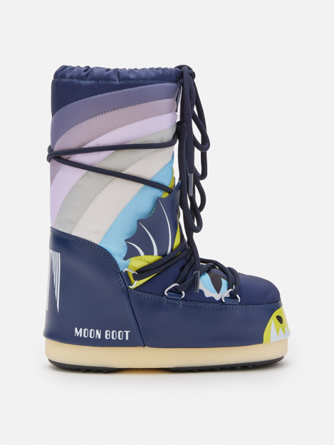 Bilde av MOON BOOT ICON DRAGON Blue-Multicolor 23/26