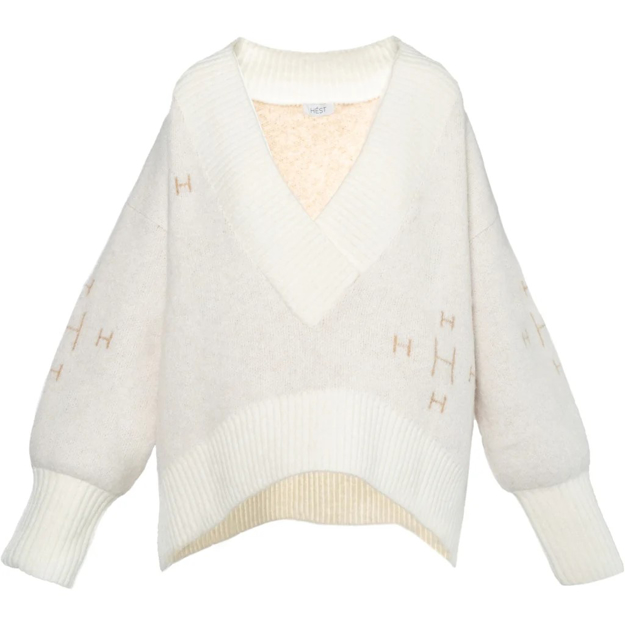 Bilde av HÉST FAM V-NECK SWEATER