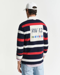 Bilde av GANT M FINE KNIT STRIPED SS RUGGER